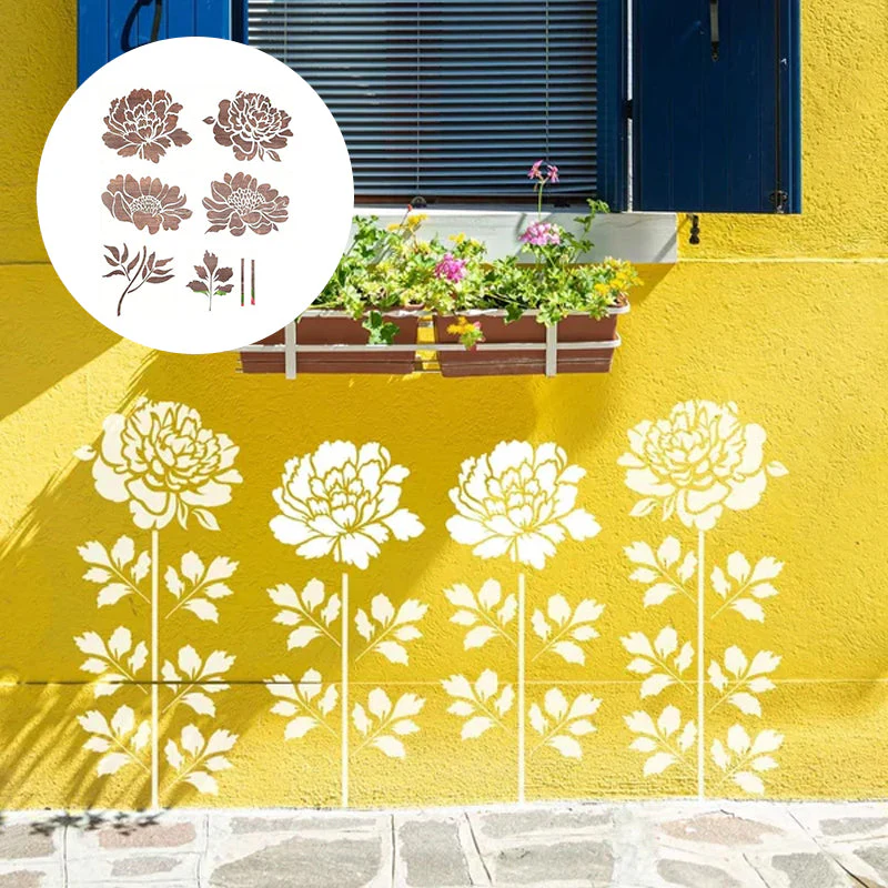 🔥DIY Decoration🌻 - Garden Fence Large Flower Drawing Stencils - Image 10