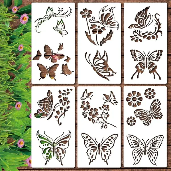 🔥DIY Decoration🌻 - Garden Fence Large Flower Drawing Stencils - Image 14