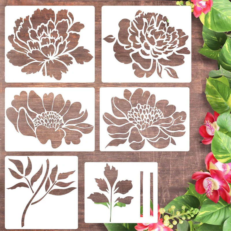 🔥DIY Decoration🌻 - Garden Fence Large Flower Drawing Stencils - Image 15