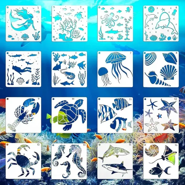 🔥DIY Decoration🌻 - Garden Fence Large Flower Drawing Stencils - Image 19