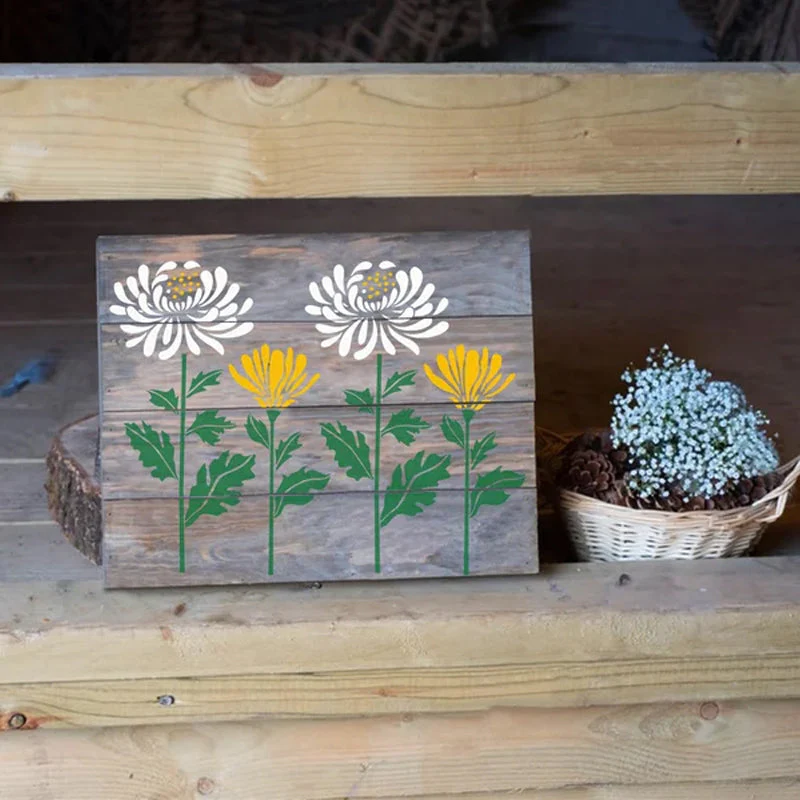 🔥DIY Decoration🌻 - Garden Fence Large Flower Drawing Stencils - Image 7