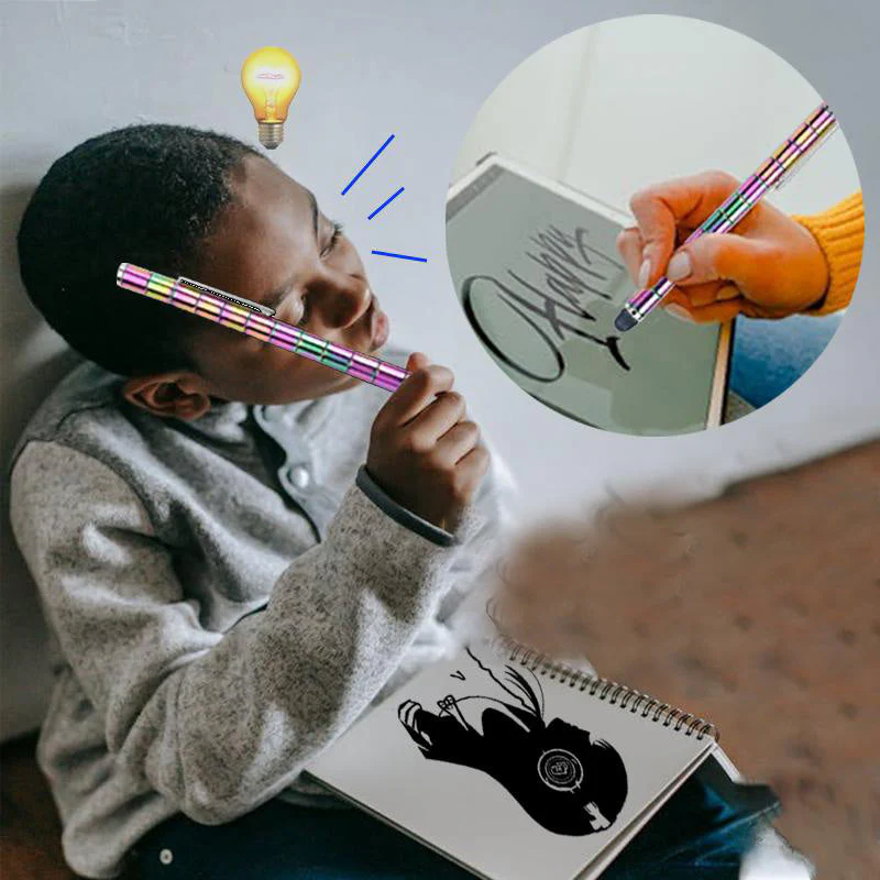 1 Set Multifunctional Decompression Metal Writing Pen - Image 5