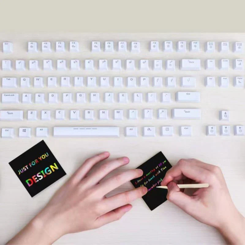 【100 Sheets/1 Set】DIY Rainbow Magic Scratch Paper Art Set - Image 8