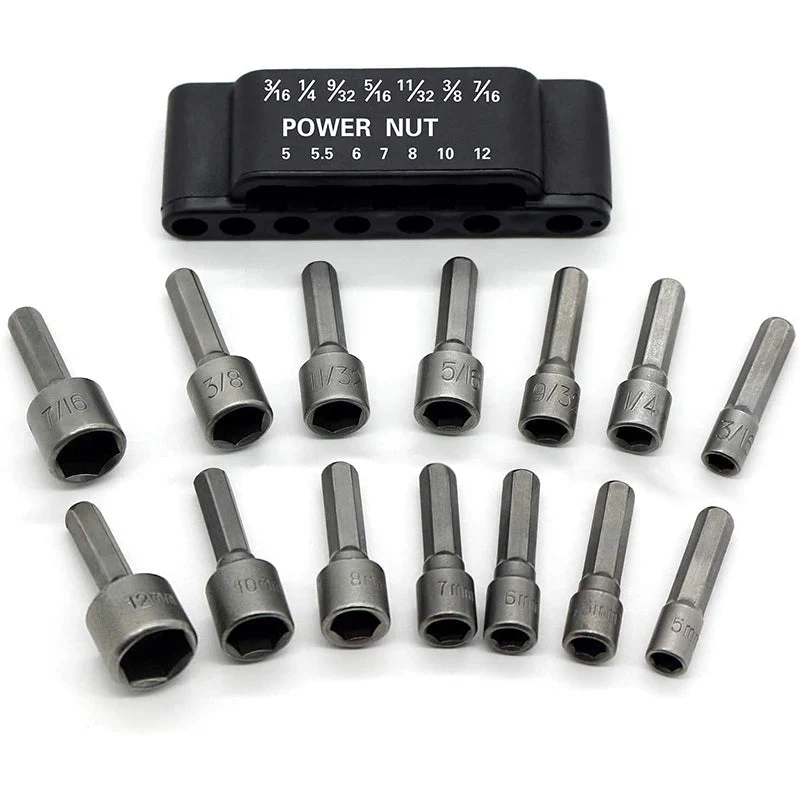 14Pcs Quick Release Magnetic Nut Setter Set - Image 3
