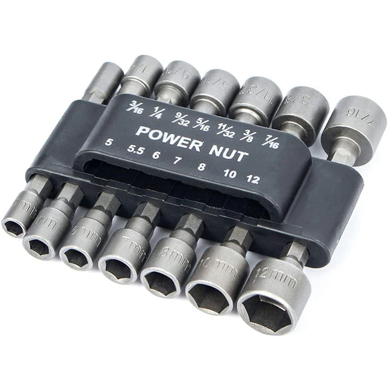 14Pcs Quick Release Magnetic Nut Setter Set - Image 6