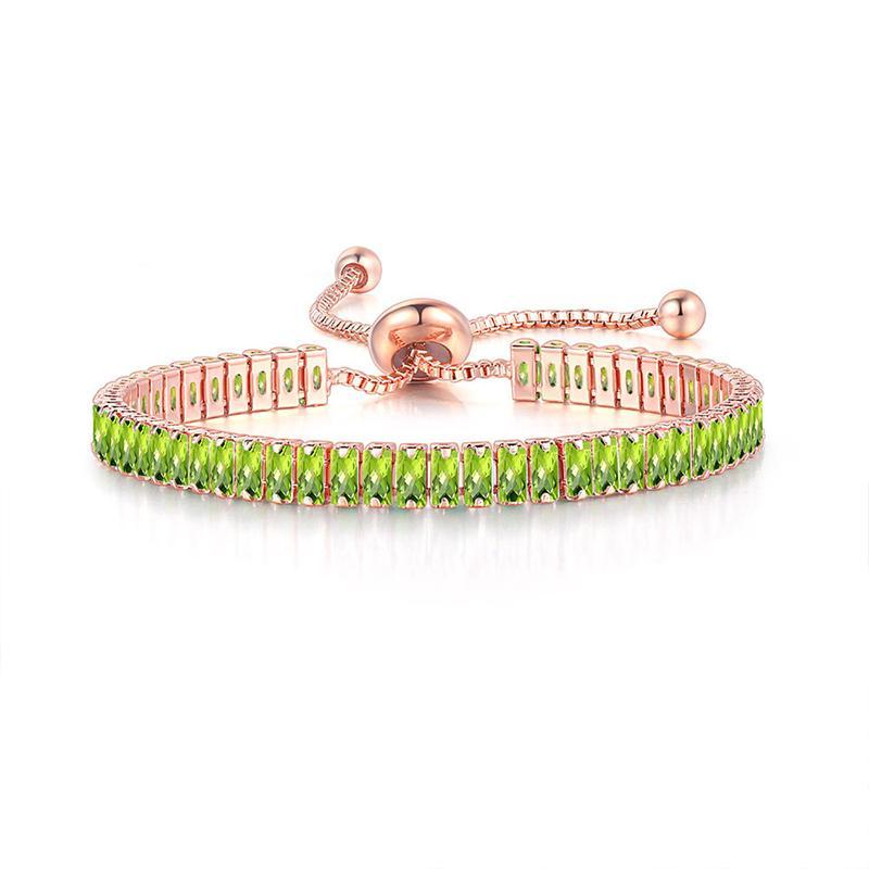 18K Gold Plated Cubic Zirconia Bracelet - Image 12