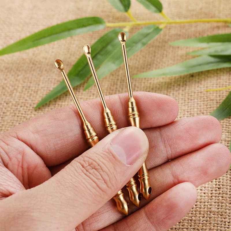 2 In 1 Brass Ear Spoon Toothpick - Image 5