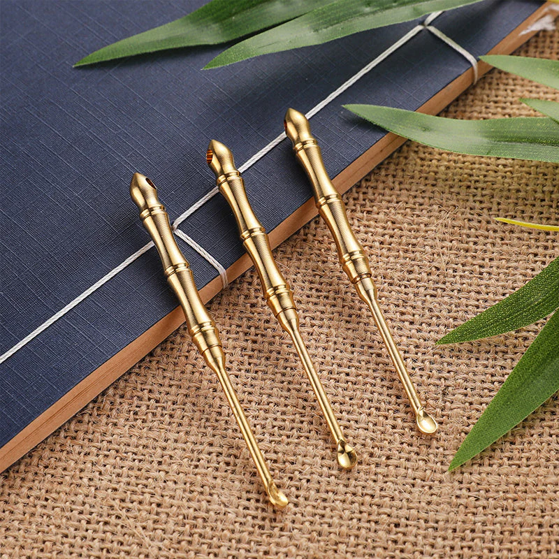 2 In 1 Brass Ear Spoon Toothpick - Image 6