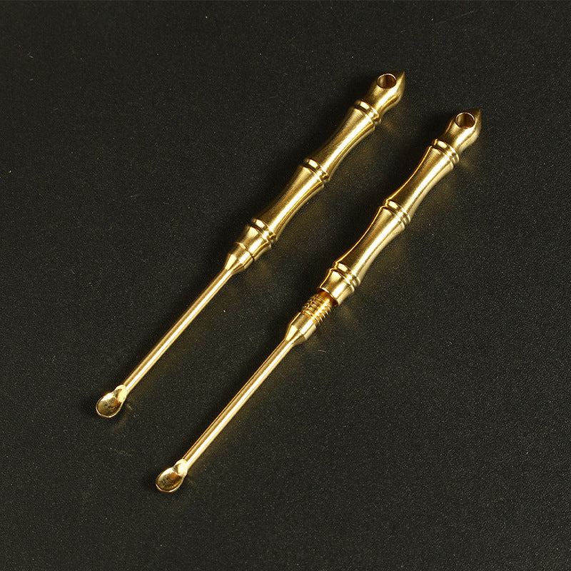 2 In 1 Brass Ear Spoon Toothpick - Image 9