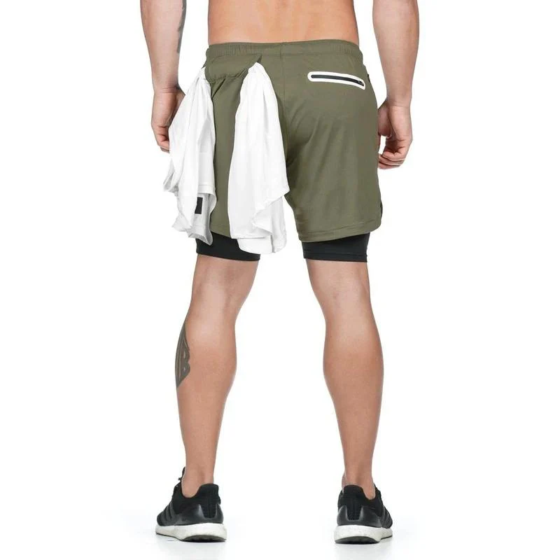 2-in-1 Double-layer Fitness Quick-drying Pants - Image 15