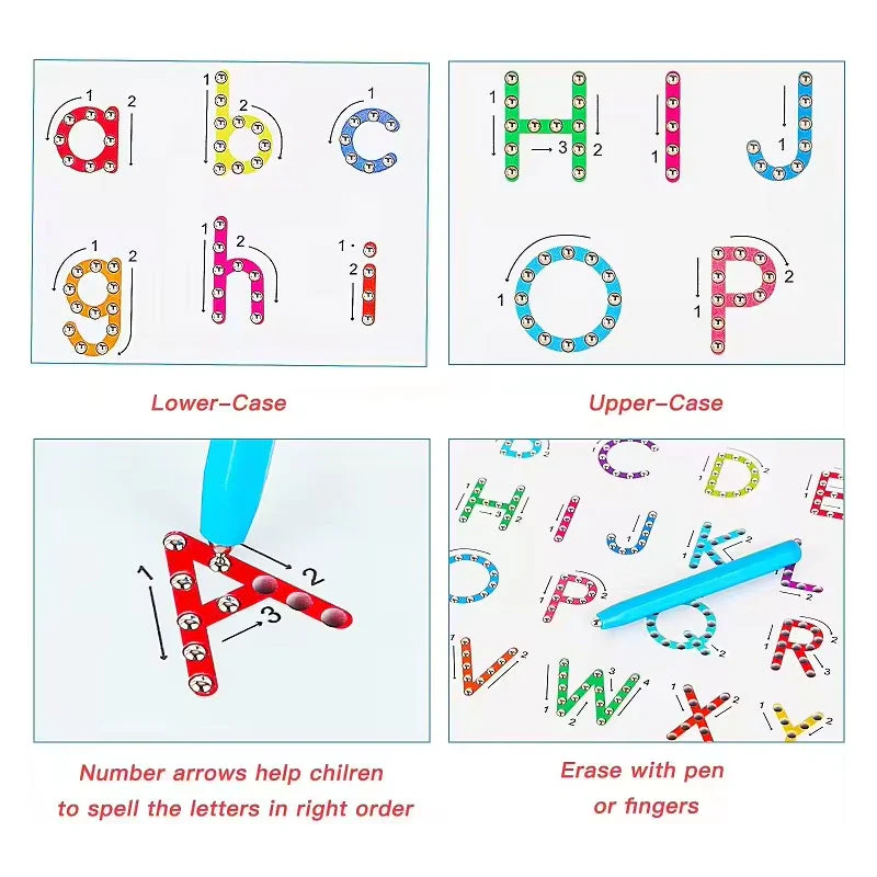2-in-1 Double Sided Magnetic Alphabet Edition - Image 3
