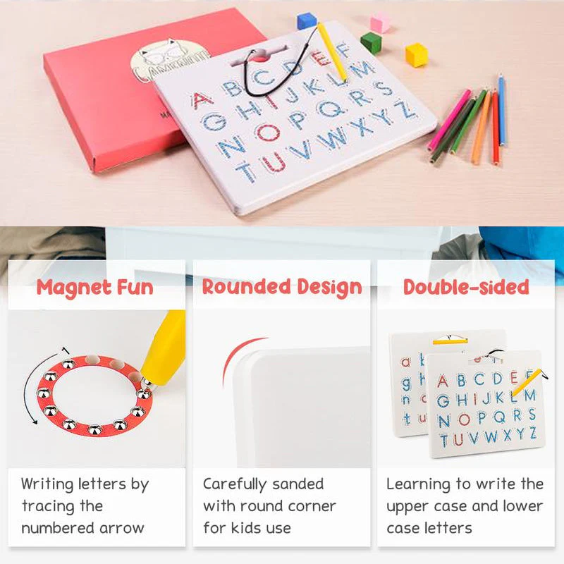 2-in-1 Double Sided Magnetic Alphabet Edition - Image 4