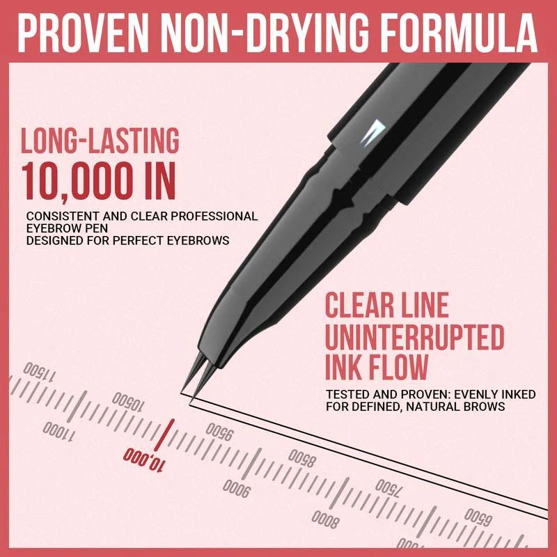 2-in-1 Dual-Ended Eyebrow Pen with Micro-Fork-Tip Applicator and Precise Brush-Tip - Image 5