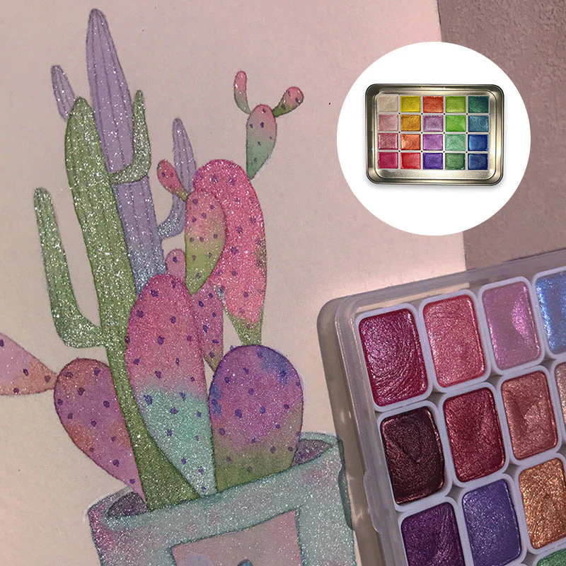 20 Colors Watercolor Painting Set - Image 2