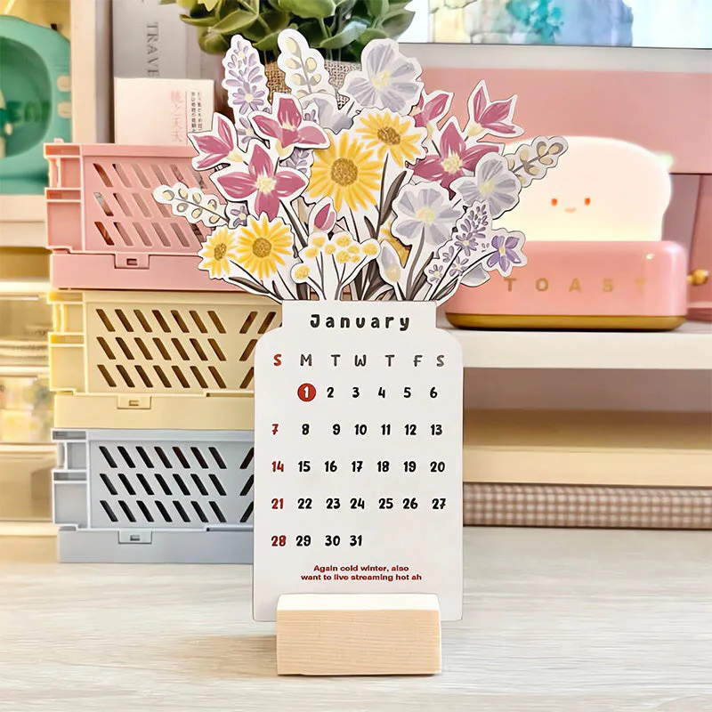 2025 Bloomy Flowers Desk Calendar - Image 10