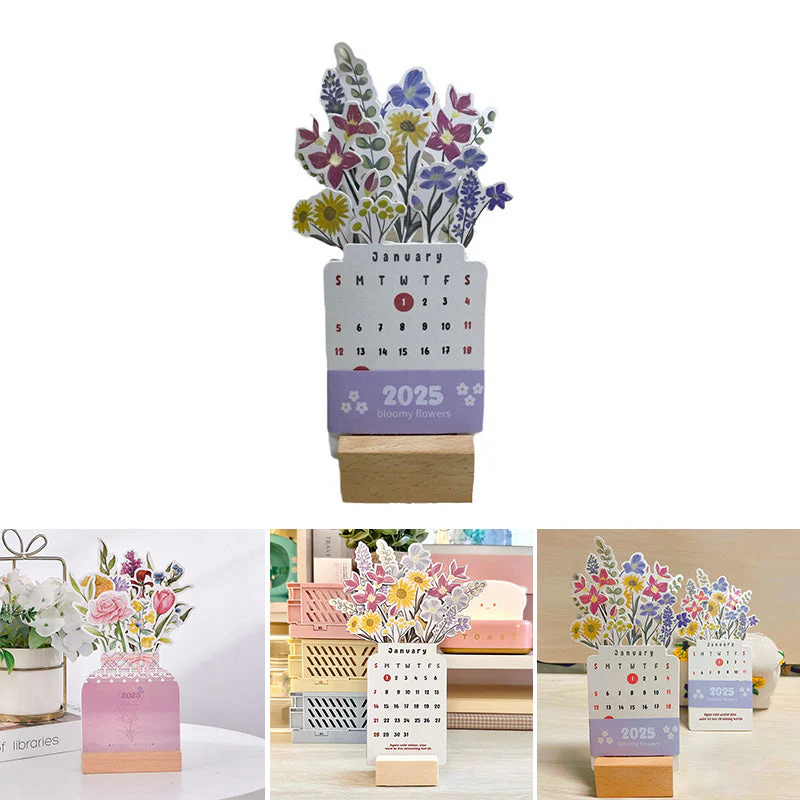 2025 Bloomy Flowers Desk Calendar - Image 12