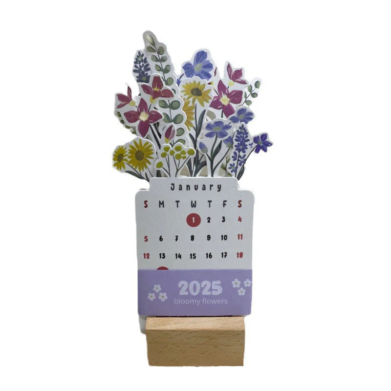 2025 Bloomy Flowers Desk Calendar - Image 13