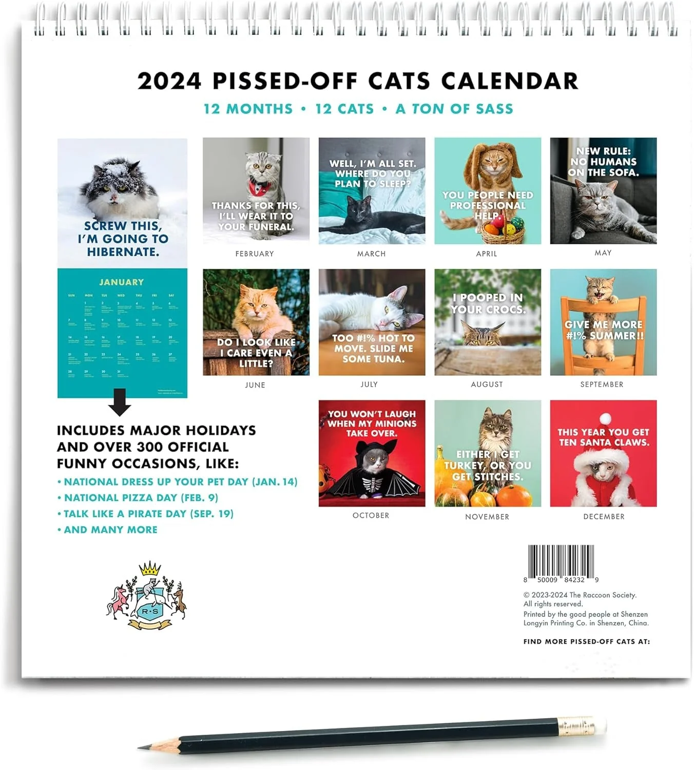 2025 Pissed-Off Cats Calendar - Image 4