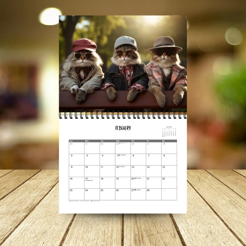 2025 Stylish Cats Calendar/Gift For Cat Lover - Image 10