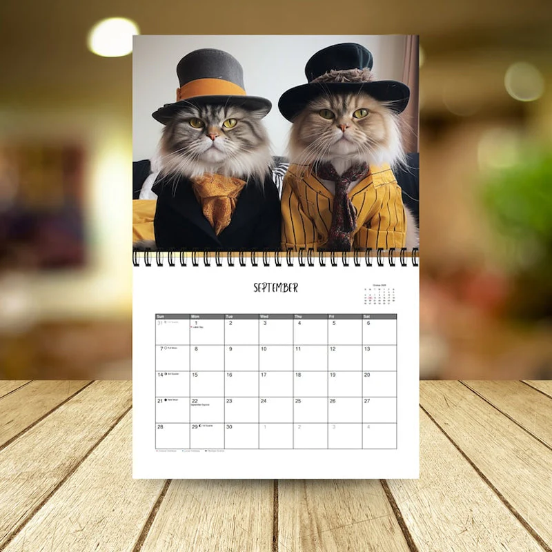 2025 Stylish Cats Calendar/Gift For Cat Lover - Image 2
