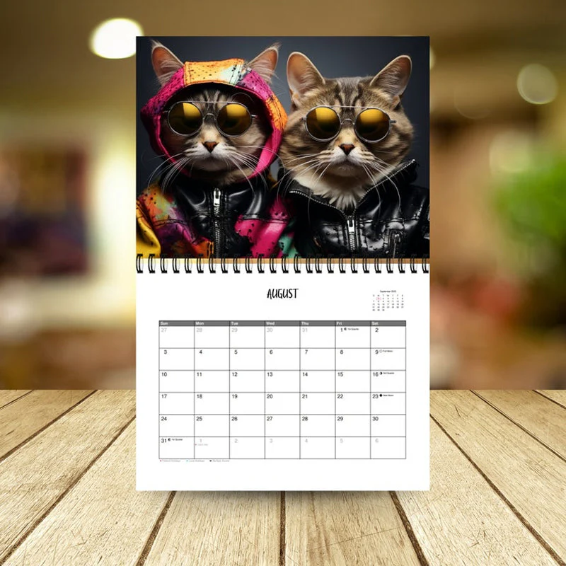 2025 Stylish Cats Calendar/Gift For Cat Lover - Image 5