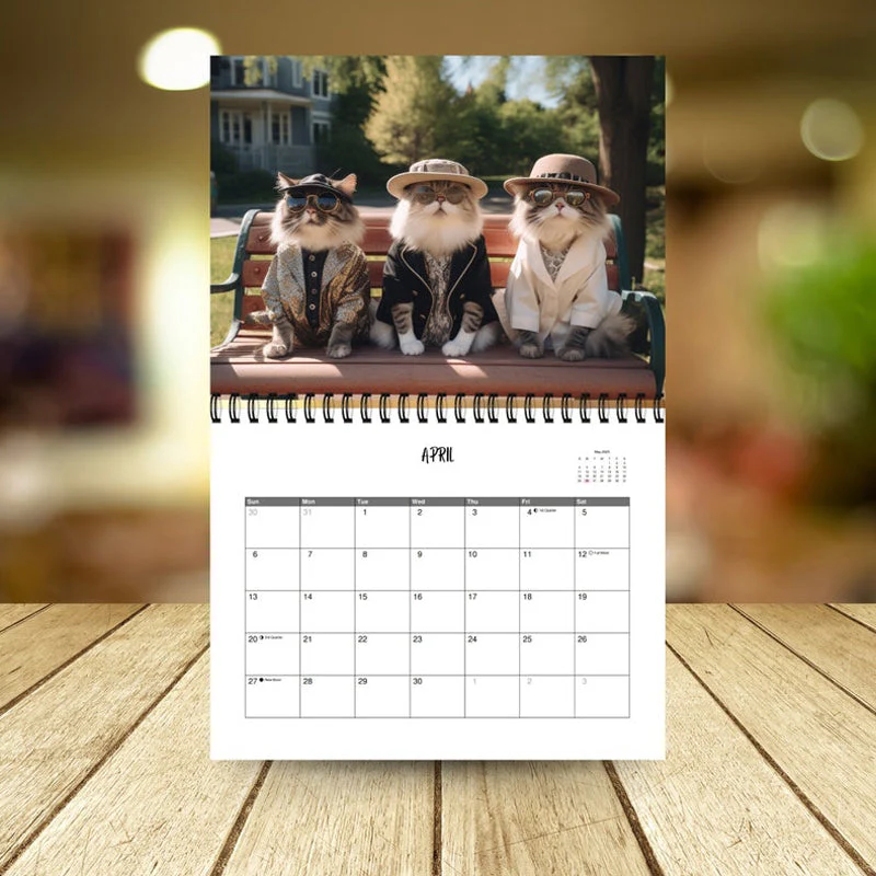 2025 Stylish Cats Calendar/Gift For Cat Lover - Image 7