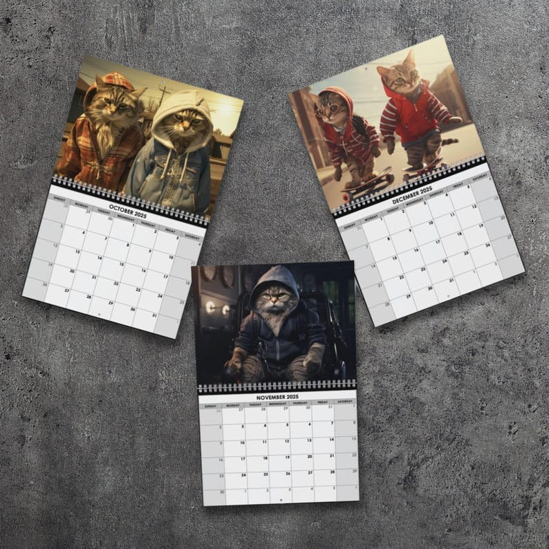 2025 Thug Cat Calendar - Image 11