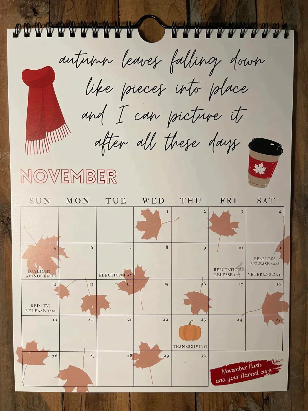2025 TS Lyrics Calendar - Image 12