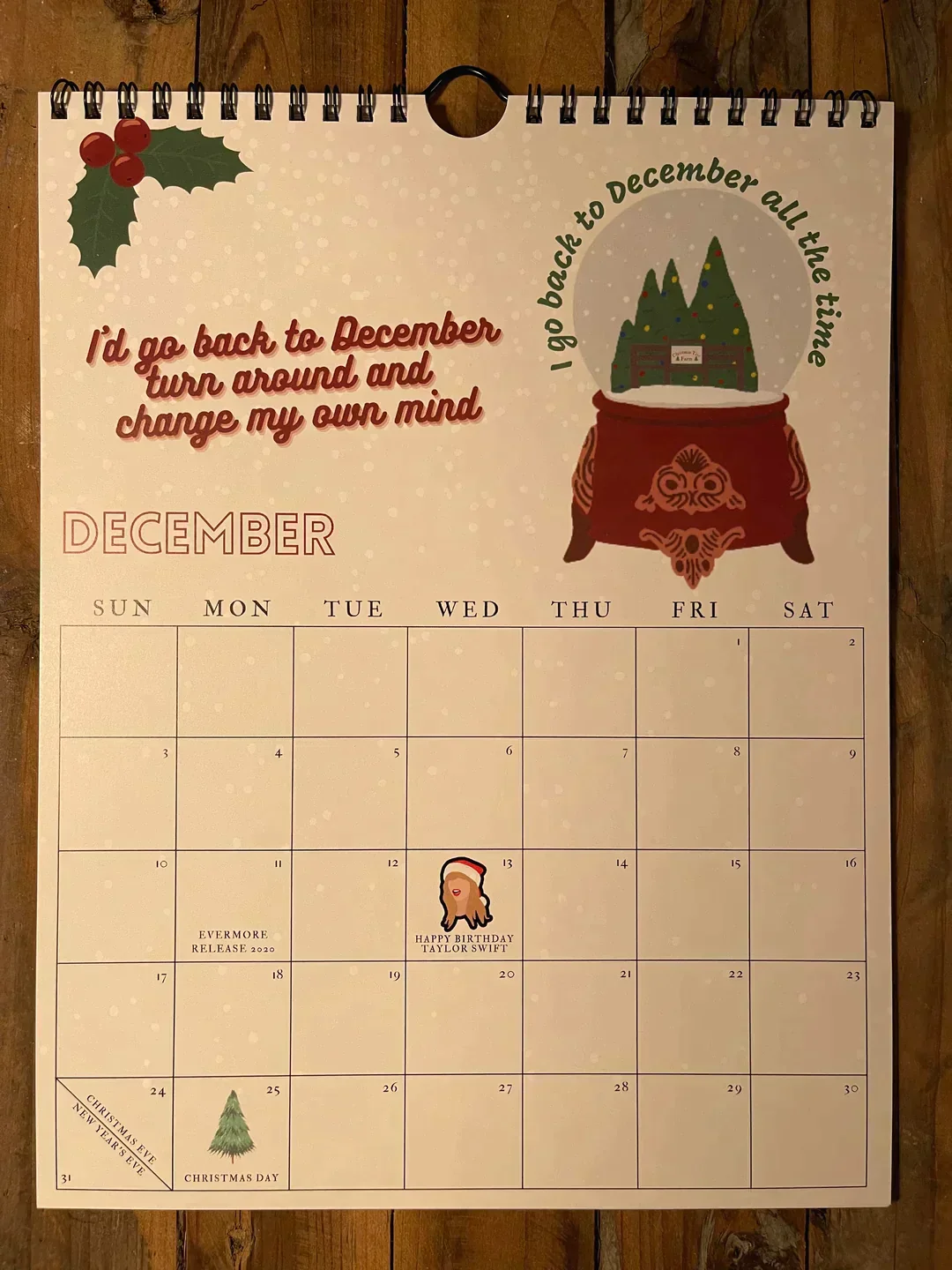2025 TS Lyrics Calendar - Image 13