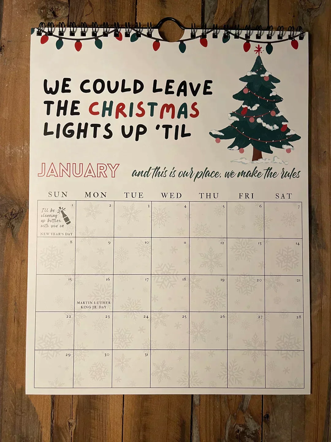 2025 TS Lyrics Calendar - Image 2