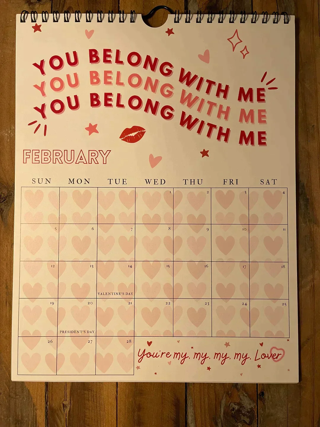 2025 TS Lyrics Calendar - Image 3