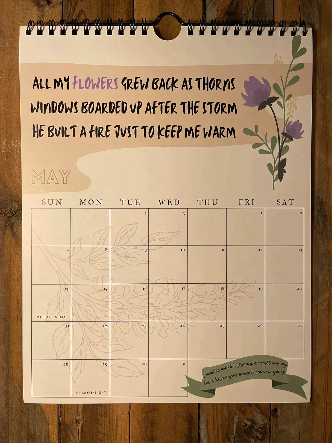 2025 TS Lyrics Calendar - Image 6