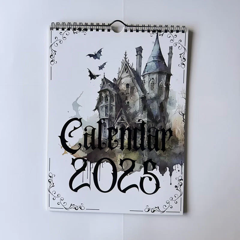 2025 Vintage Gothic Castle Theme Wall Calendar - Image 10