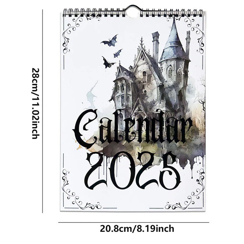 2025 Vintage Gothic Castle Theme Wall Calendar - Image 14