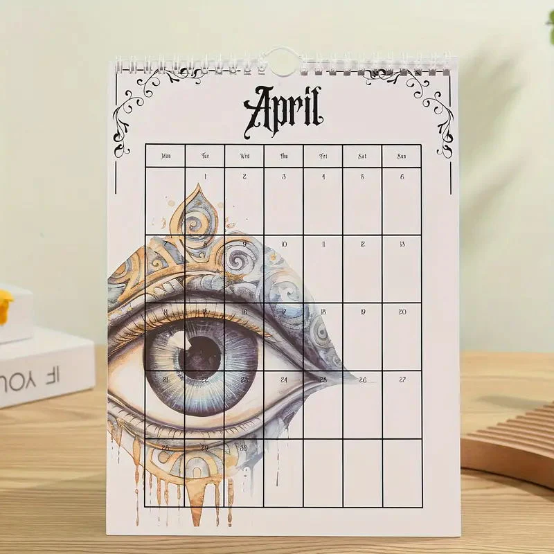 2025 Vintage Gothic Castle Theme Wall Calendar - Image 6