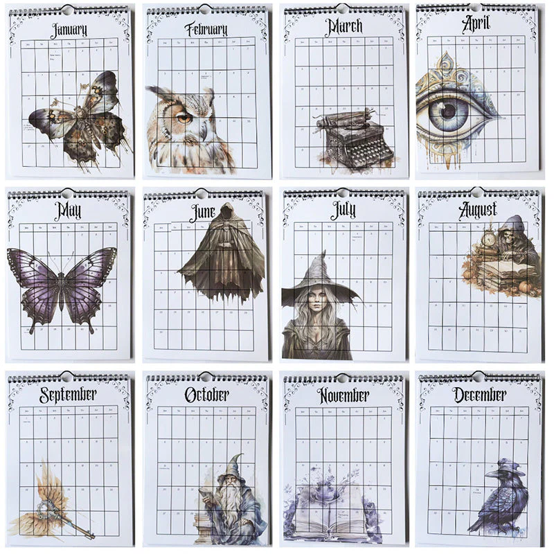 2025 Vintage Gothic Castle Theme Wall Calendar - Image 7