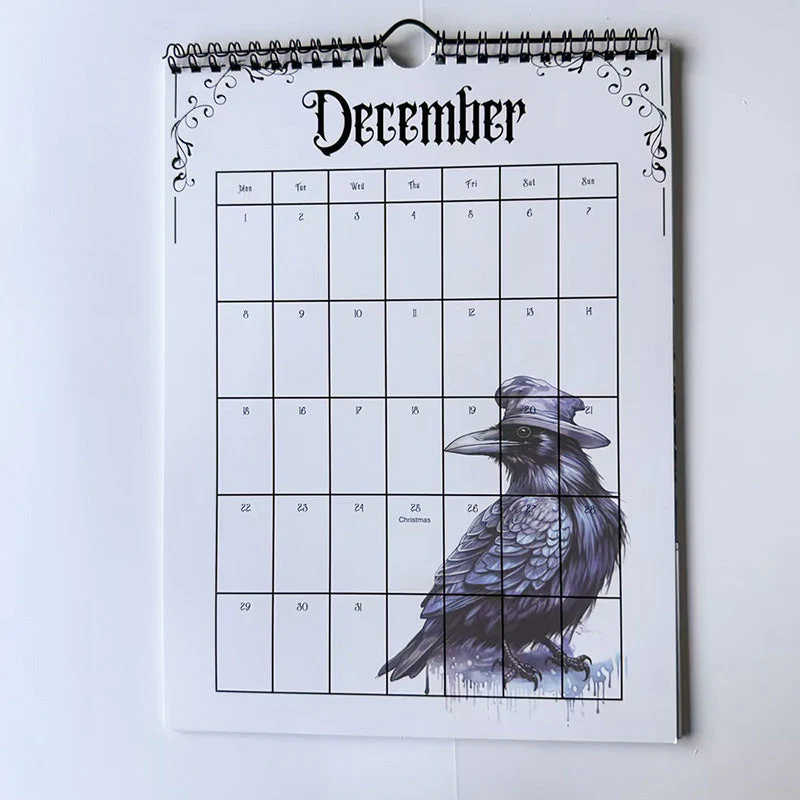 2025 Vintage Gothic Castle Theme Wall Calendar - Image 8