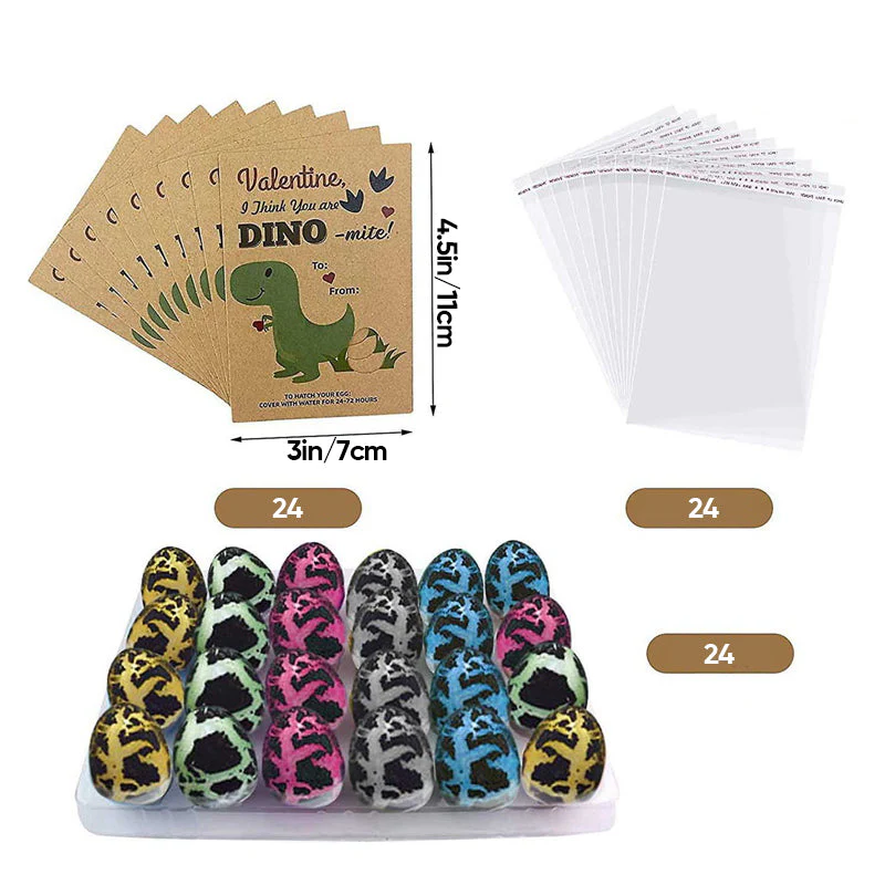 24 Pcs Dinosaur Egg Hatching Card - Image 12