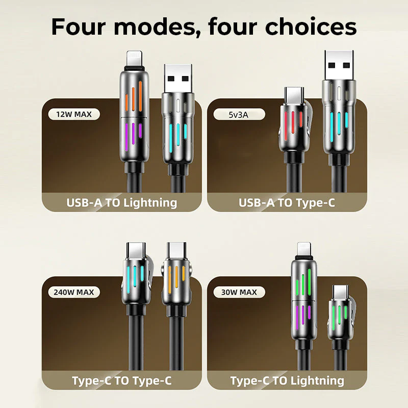 240W 4-in-1 USB C Cable - Image 3