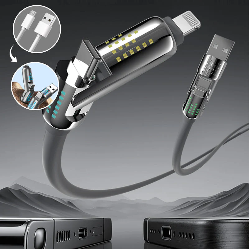 240W 4-in-1 USB-C Fast Charging Cable - Image 3