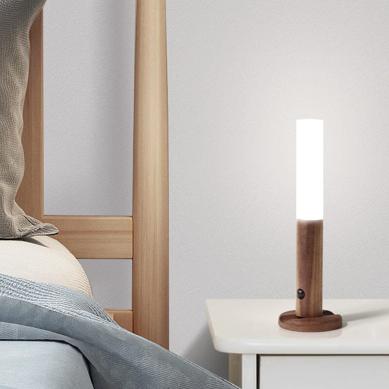 360° Rotatable Wooden LED Wall Lamp - Image 3