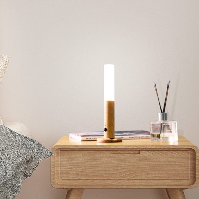 360° Rotatable Wooden LED Wall Lamp - Image 5