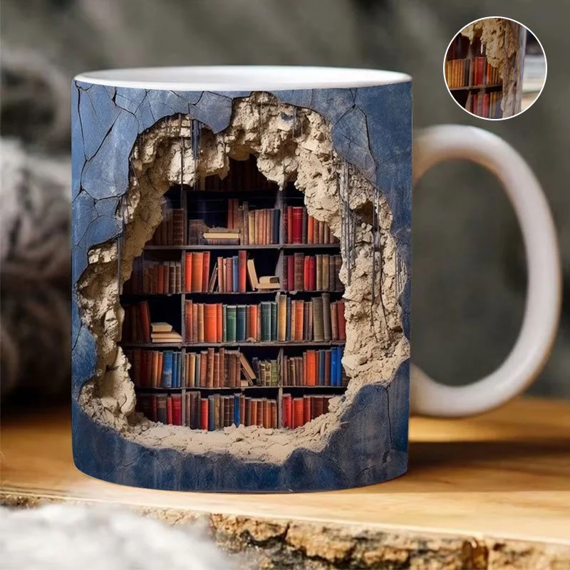 3D Bookshelf Mug - Image 2