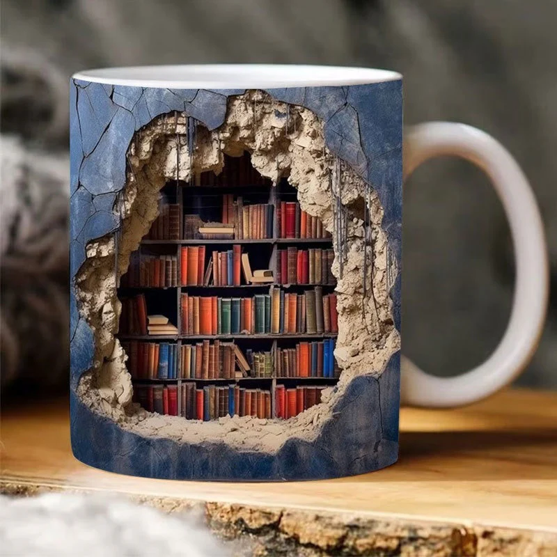 3D Bookshelf Mug - Image 3
