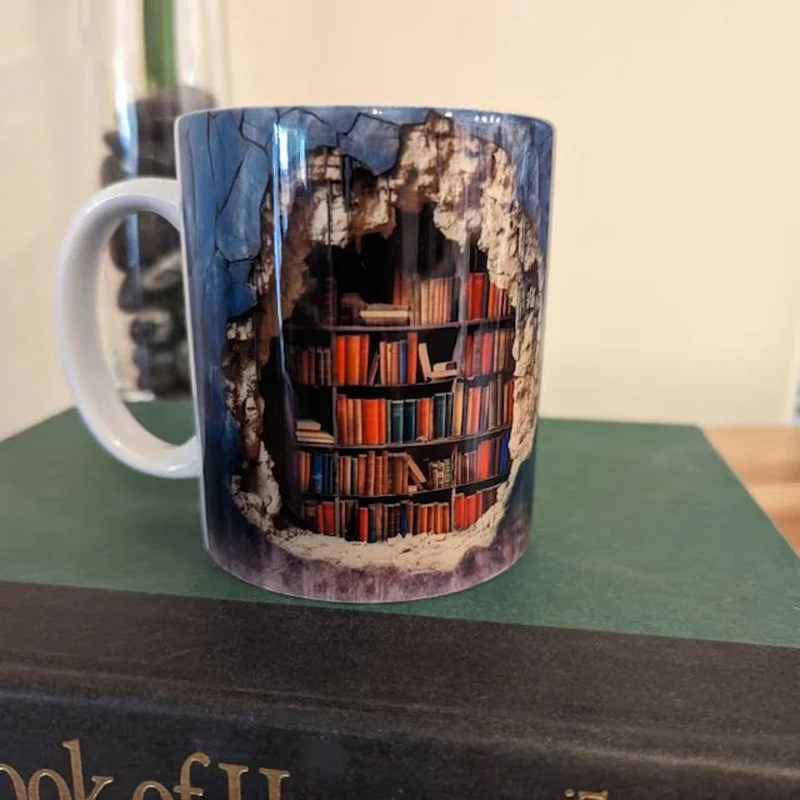 3D Bookshelf Mug - Image 5