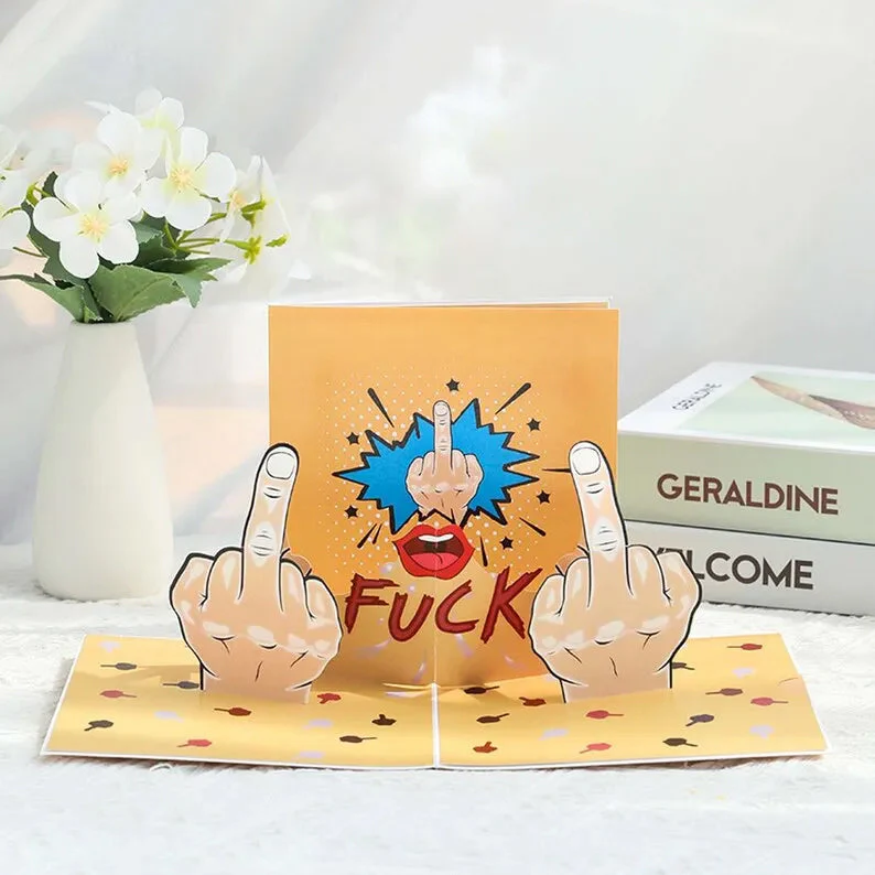 3D Funny Middle Finger Card - Image 7
