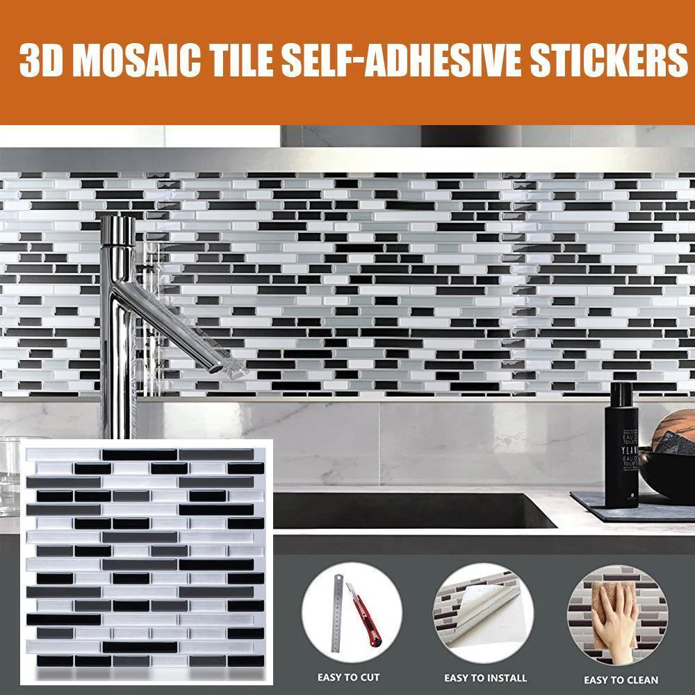 3D Mosaic Tile Self-adhesive Stickers - Image 4