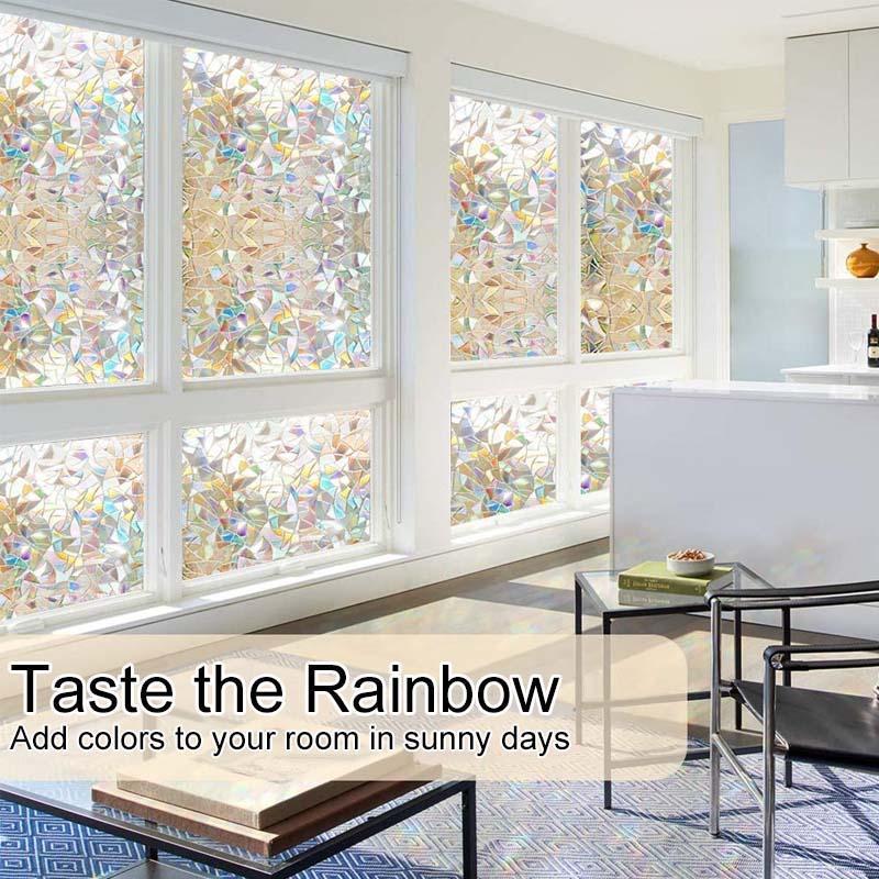 3D Rainbow Window Film,PVC refraction & No glue - Image 3