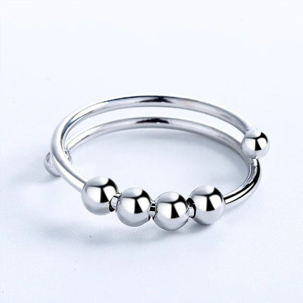 4 Beads Adjustable Anxiety Relief Ring - Image 7