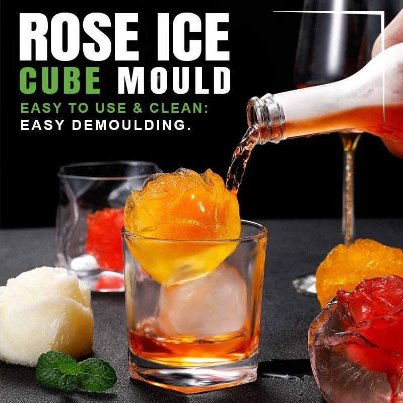 4-Compartment Large Rose Ice Cube Mold - Image 5